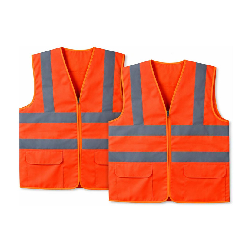 Visione Visione Arc High Visibility Orange Reflective Safety Vest |Pack of 2 Safety Jacket(Orange) - Flipkart Deal