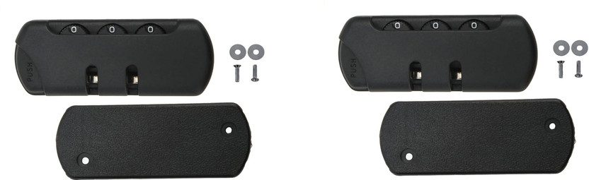 Crafscorp Luggage Lock for suitcase for suitcase Safety Lock(Black)