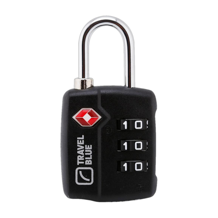 TRAVEL BLUE TSA Combination Lock Safety Lock(Black)