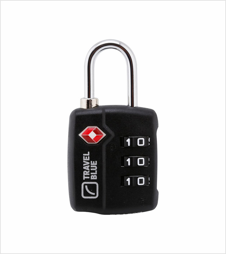 TRAVEL BLUE TSA Combination Lock Safety Lock(Black)