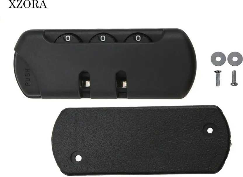 ROYAL RIDER BAG 3 Digit Combination Number Lock Repair Replacement Luggage/Suitcases Lock No Safety Lock(Black)