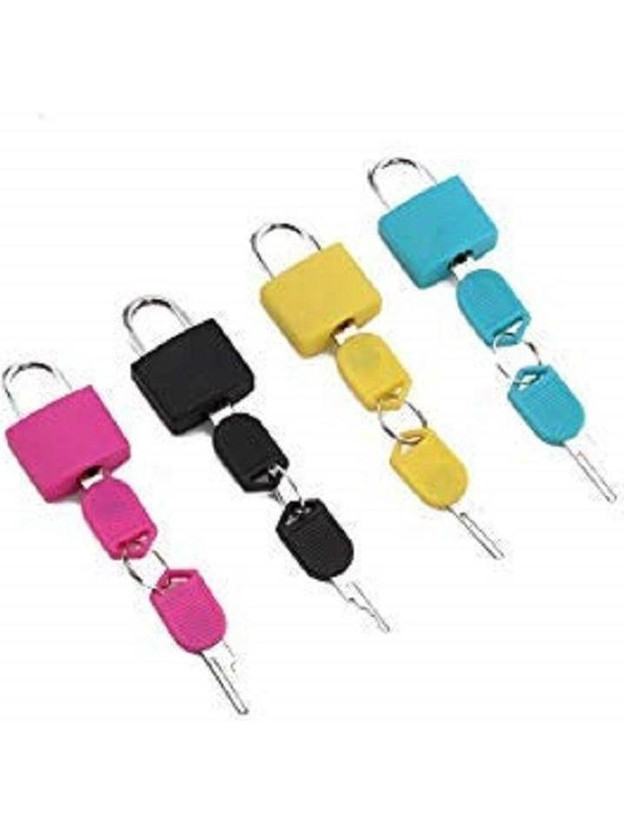 Royals Royals Multicolor Luggage Lock (Set of 4) Safety Lock(Multicolor) - Flipkart Deal