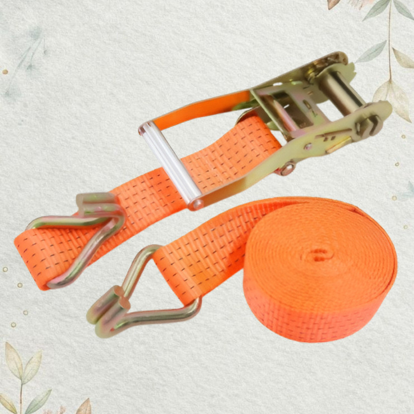 ASHAKA ASHAKA Heavy Duty Transport Ratchet Strap for Moving and Hauling Equipment Luggage Strap(Orange) - Flipkart Deal
