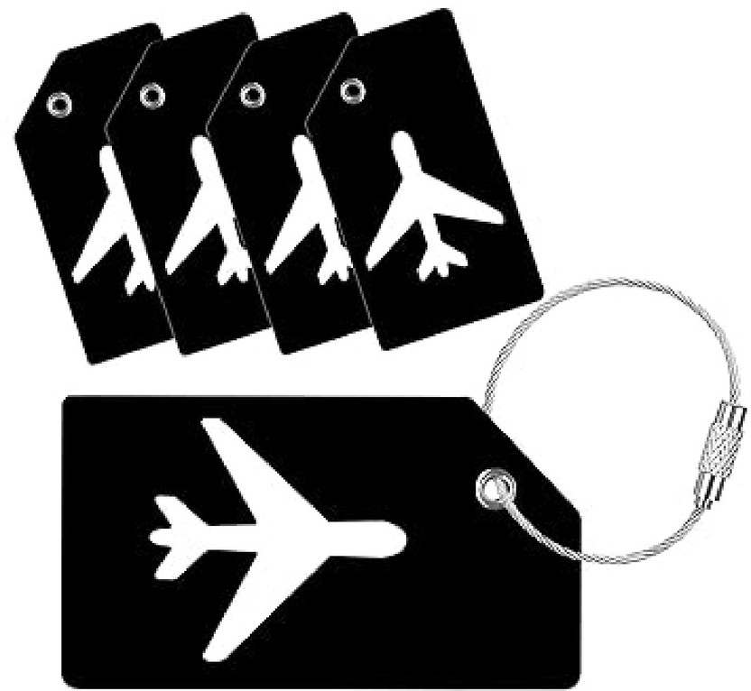 SEASPIRIT Metallic Tags with Steel Loop Travel Bag Tags for Easily Identification of Bags Luggage Tag(Multicolor)