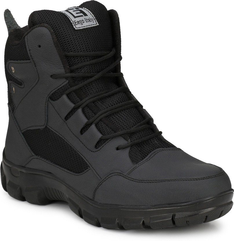 Eego Italy Steel Toe PVC Safety Shoe(Black, S1, Size 11)