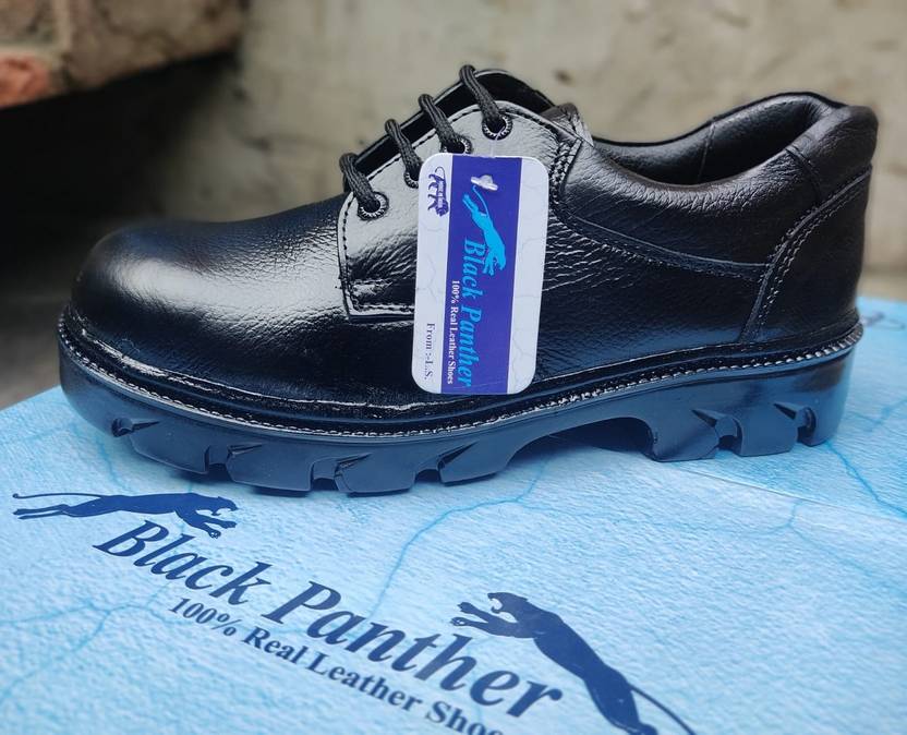 Black Panther A1 Fiber Toe Leather Safety Shoe Price in India Buy