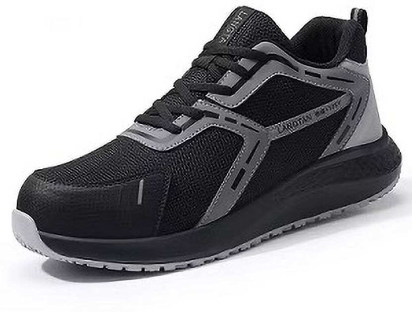 Berkins Steel Toe Mesh Safety Shoe(Black, S1, Size 9)