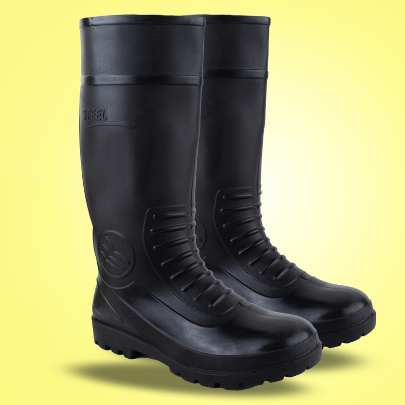 Xellent Soft Toe PVC Safety Shoe(Black, S1, Size 7)