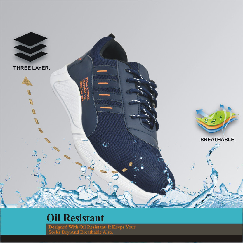 Peclo Steel Toe Mesh Safety Shoe(Blue, S1, Size 8)