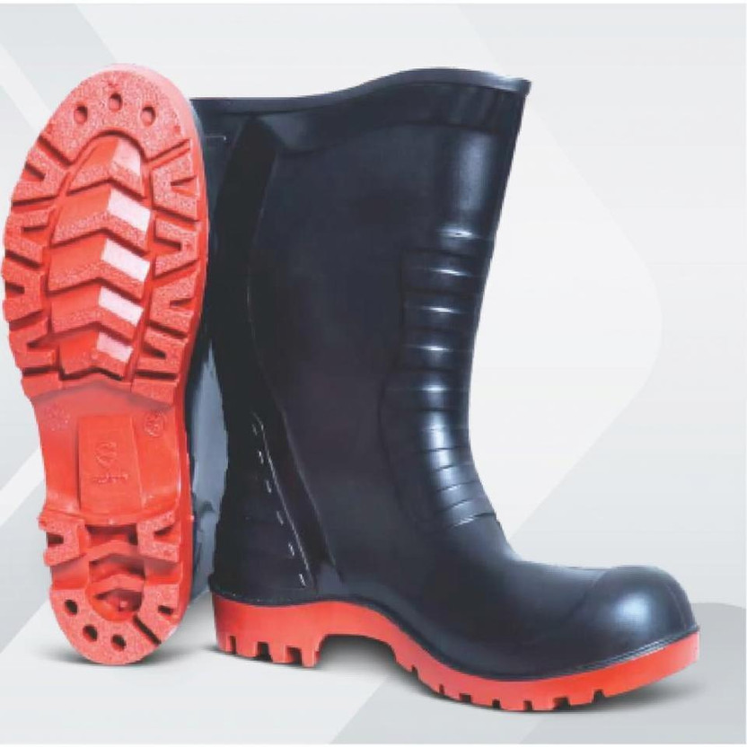 Handu Handu Soft Toe Rubber Safety Shoe(Red, Black, S1, Size 7) - Flipkart Deal