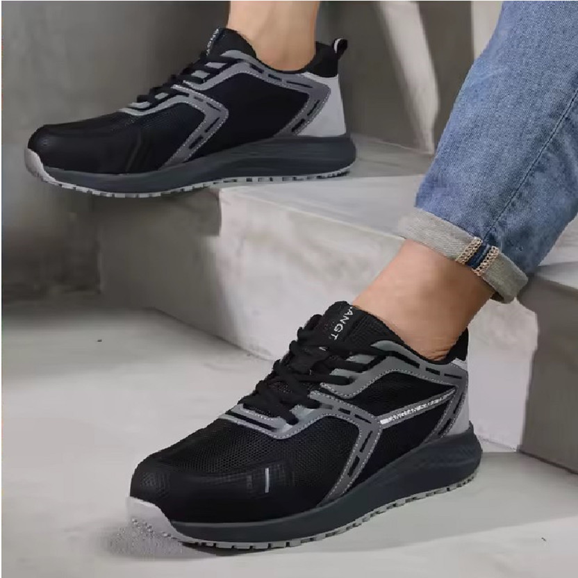 Berkins Steel Toe Mesh Safety Shoe(Black, S1, Size 6)