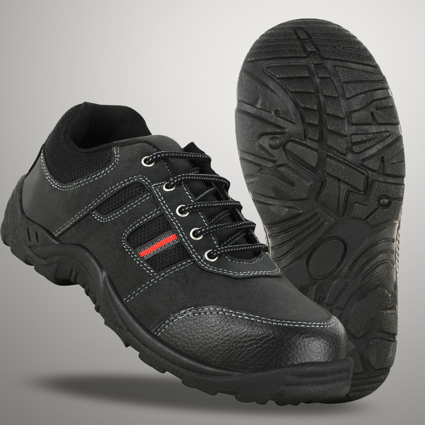 Xellent Steel Toe Synthetic Safety Shoe(Black, S1, Size 6)