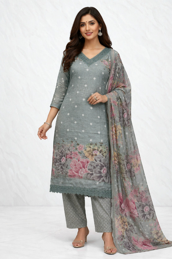 Fixon Fixon Global India Printed Kurta, Trouser/Pant & Dupatta Set - Flipkart Deal