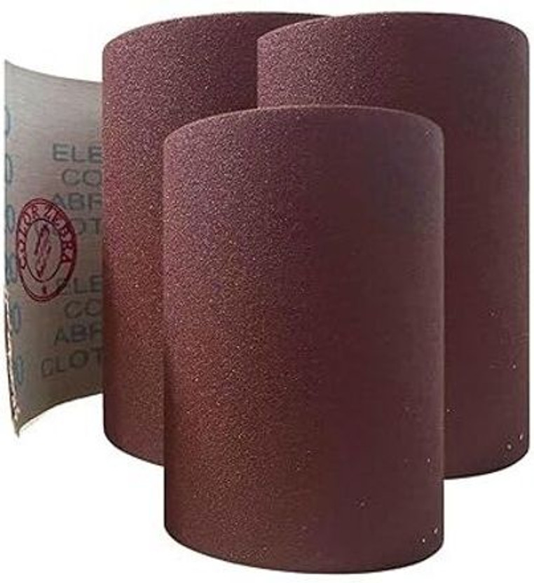 ALF Cloth Sanding Roll (4 inch x 1m, Pack of 3) for Metal & Wood Grinding/Polishing Emery Sandpaper(GRIT 80/100/120 Pack of 3)
