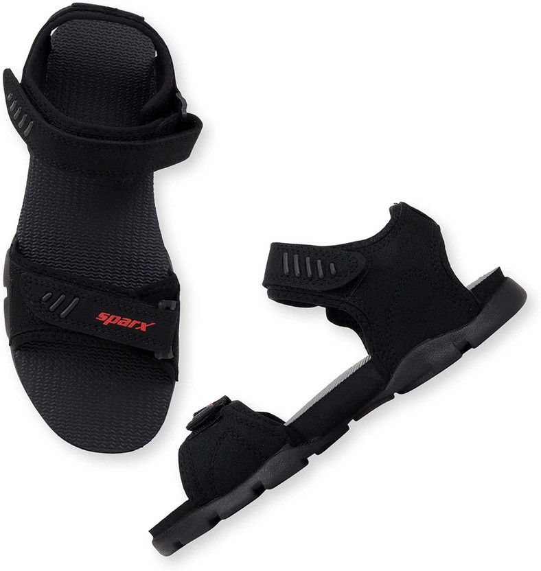 Sparx SS 101 Men Sports Sandals(Black, Black , 8)