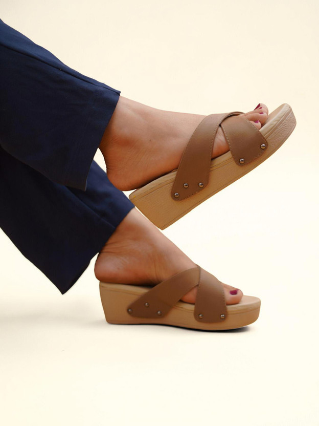 patriarchy Women Heels(Brown , 7)