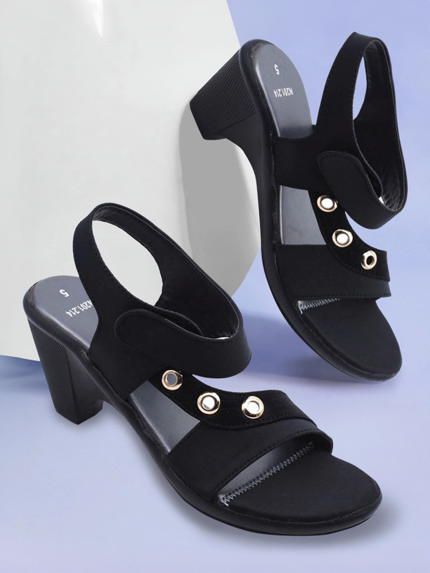 Hardwood Hardwood Women Heels(Black , 9) - Flipkart Deal