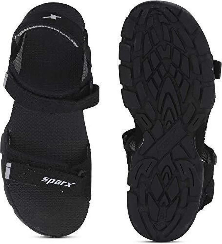 Sparx Men Sports Sandals(Black, Grey , 10)