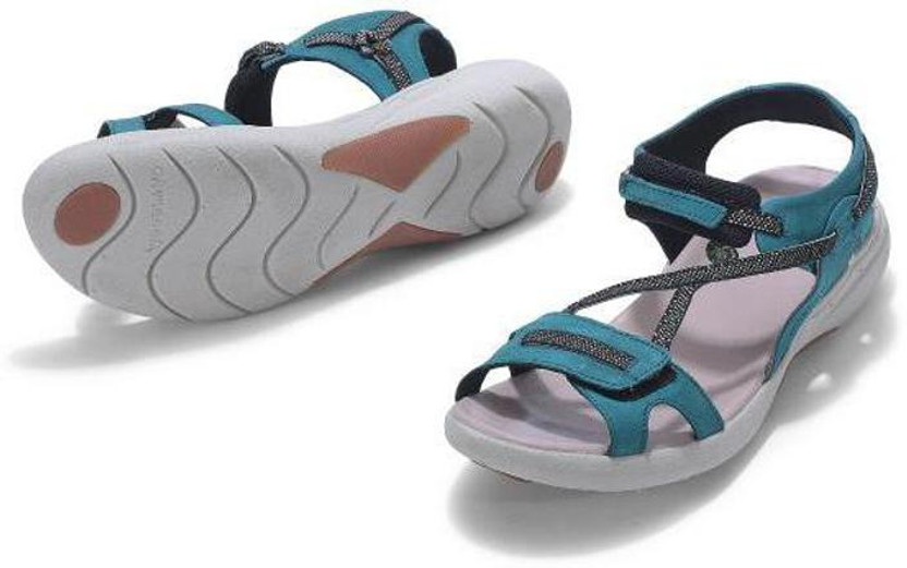 WOODLAND Women Blue Sandals - Buy 