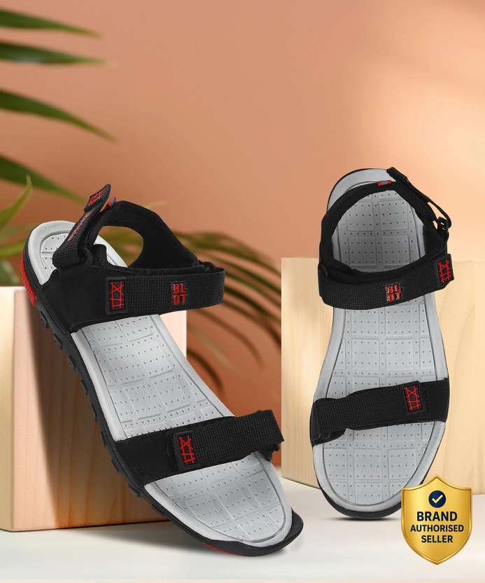 Paragon Paragon K1407G Men's Stylish Lightweight & Durable Black & Red Velcro Dailywear Sandals Men Sandals(Black, Red , 8) - Flipkart Deal
