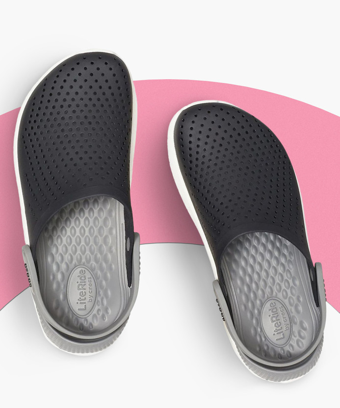 CROCS Men Grey, Black Sandals - Buy 