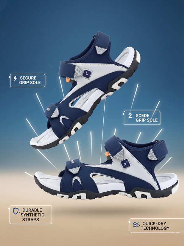 Sparx Men Sandals(Blue , 10)