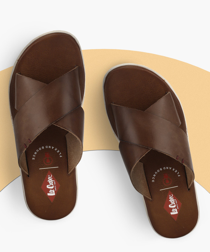 LEE COOPER Men Tan Flats - Buy LEE 