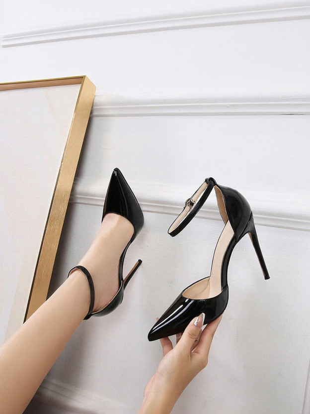 jm jm looks Women Heels(Black , 3) - Flipkart Deal