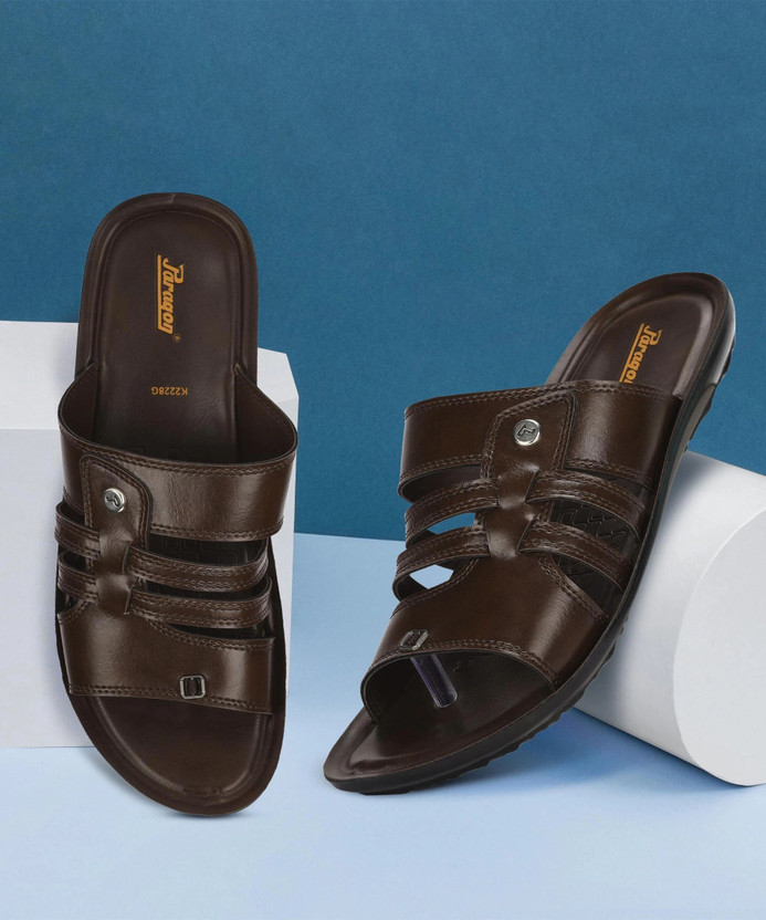 Paragon PUK2228G Slip-on | Comfortable Sole & Durable Men Sandals(Brown , 8)