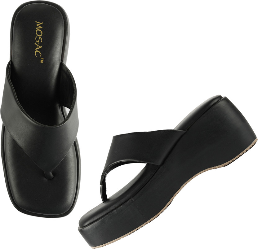MOSAC Women Heels(Black , 7)