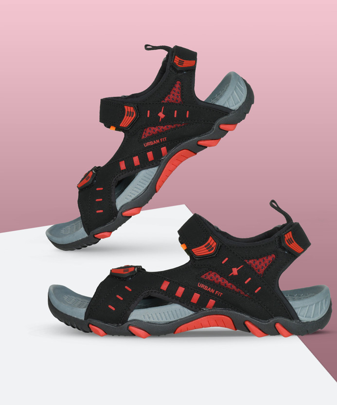 Sparx Men Black, Red Sports Sandals 