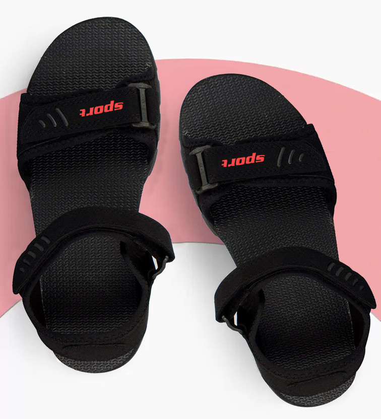 SFR Men Black, Red Sandals - Buy SFR 