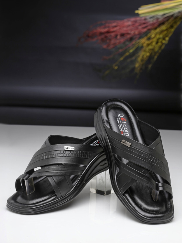 action DOTCOM 3307 Classic Comfortable Retro Durable Casual Slip-On Men Casual(Black , 8 UK/India)