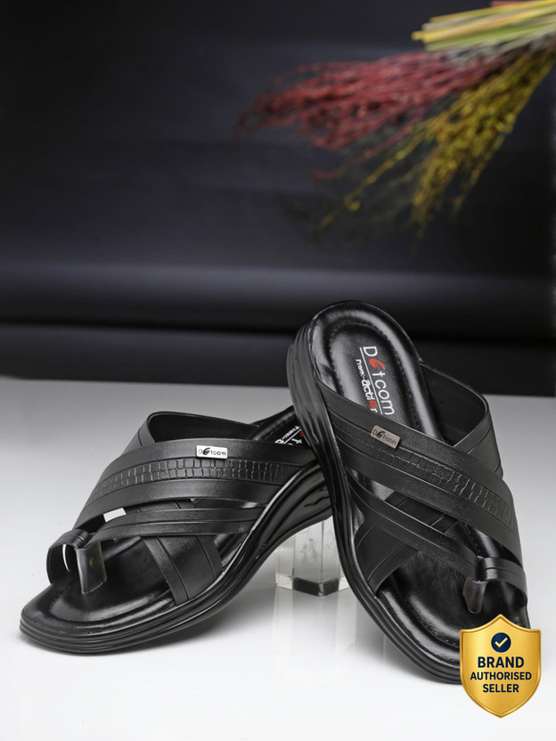 action DOTCOM 3307 Classic Comfortable Retro Durable Casual Slip-On Men Casual(Black , 7 UK/India)