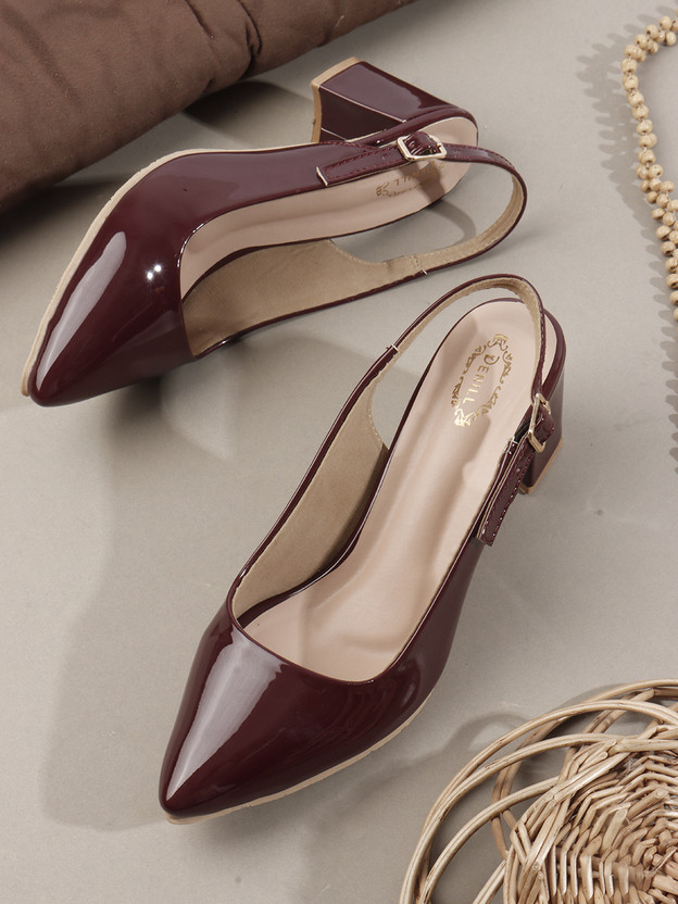 Denill Women Heels(Maroon , 7)