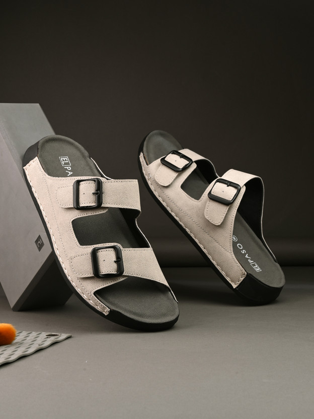 EL PASO Men Sandals(Off White , 11)