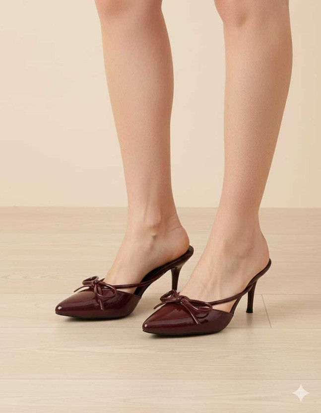 Diva looks Women Heels(Maroon , 6)