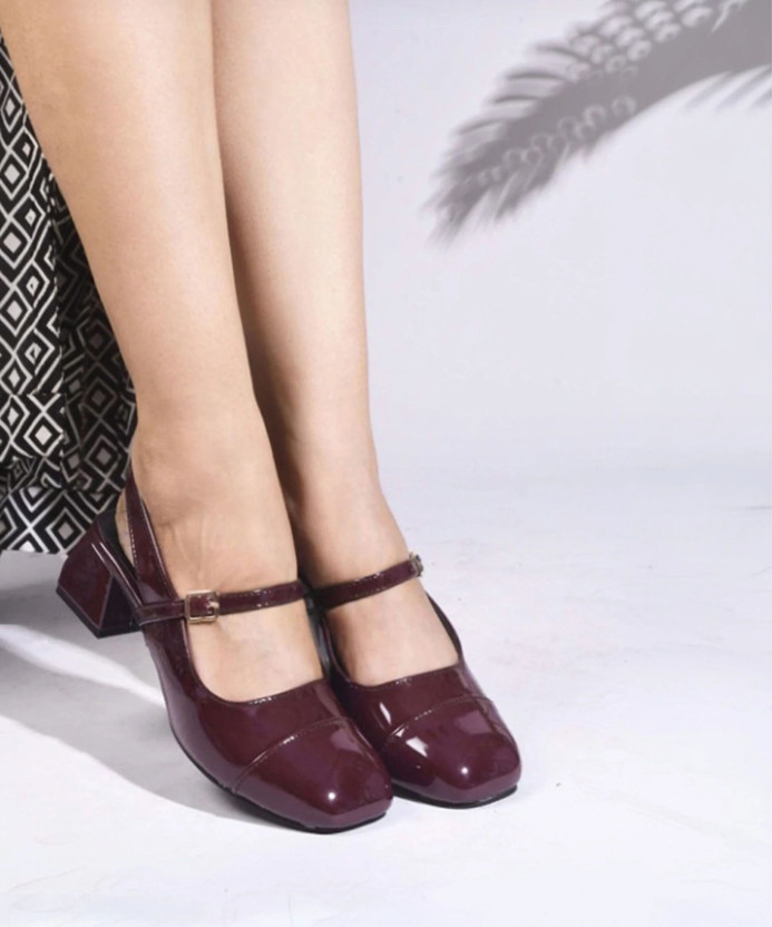 Feet Runner Women Heels(Maroon , 4)