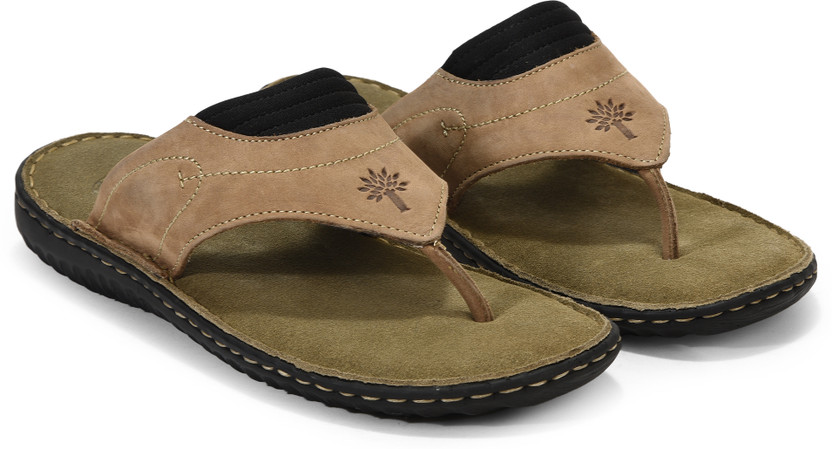 WOODLAND Comfortable Soft Sole Lightweight Home Wear Men Casual(Khaki , 8)