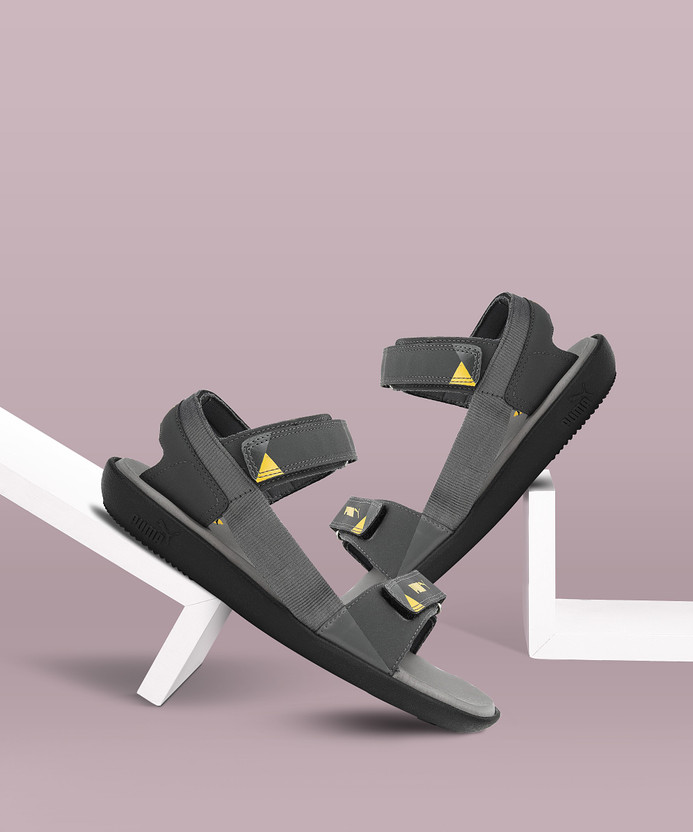 PUMA Pebble V3 Men Grey Sports Sandals 