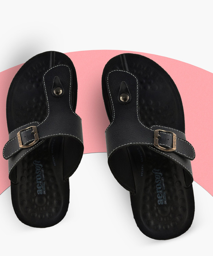 Aerosoft Men's Black Sandal Men Black 
