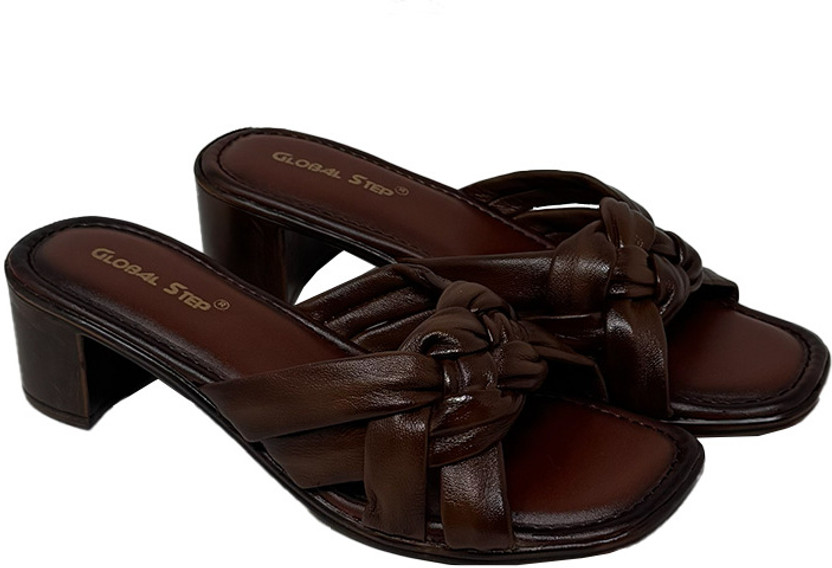 GLOBAL GLOBAL STEP Women Heels(Tan , 9) - Flipkart Deal