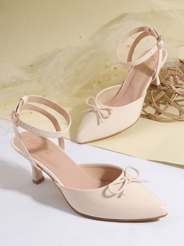 VENDOZ VENDOZ Women Heels(Off White , 8) - Flipkart Deal