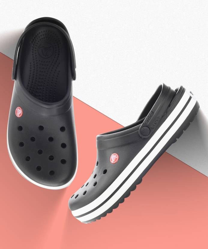 CROCS Crocband Women Women White, Black Clogs - Buy Black Color CROCS  Crocband Women Women White, Black Clogs Online at Best Price - Shop Online  for Footwears in India 