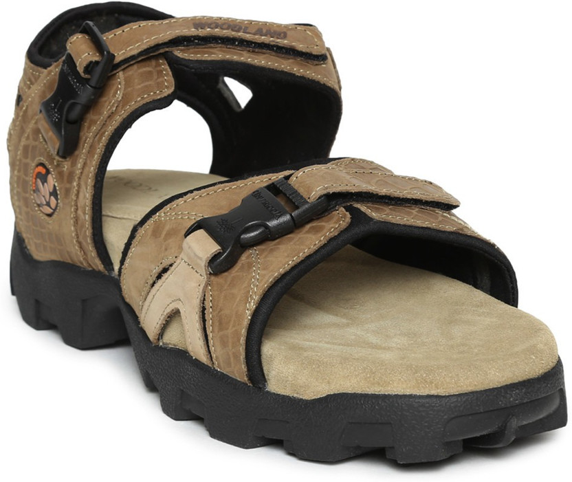 WOODLAND Men Khaki Sports Sandals - Buy 