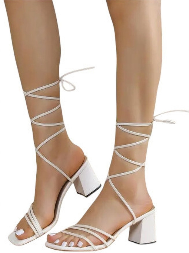 kaniza Women Heels(White , 6)