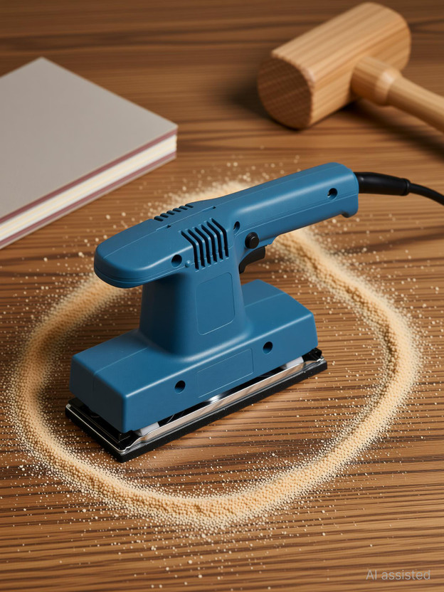 Digital Craft 200W Sander/Grinding Wood Polishing Machine Wall Surface Dustless Sanding Tool New 7.2 inch Random Orbital Sander