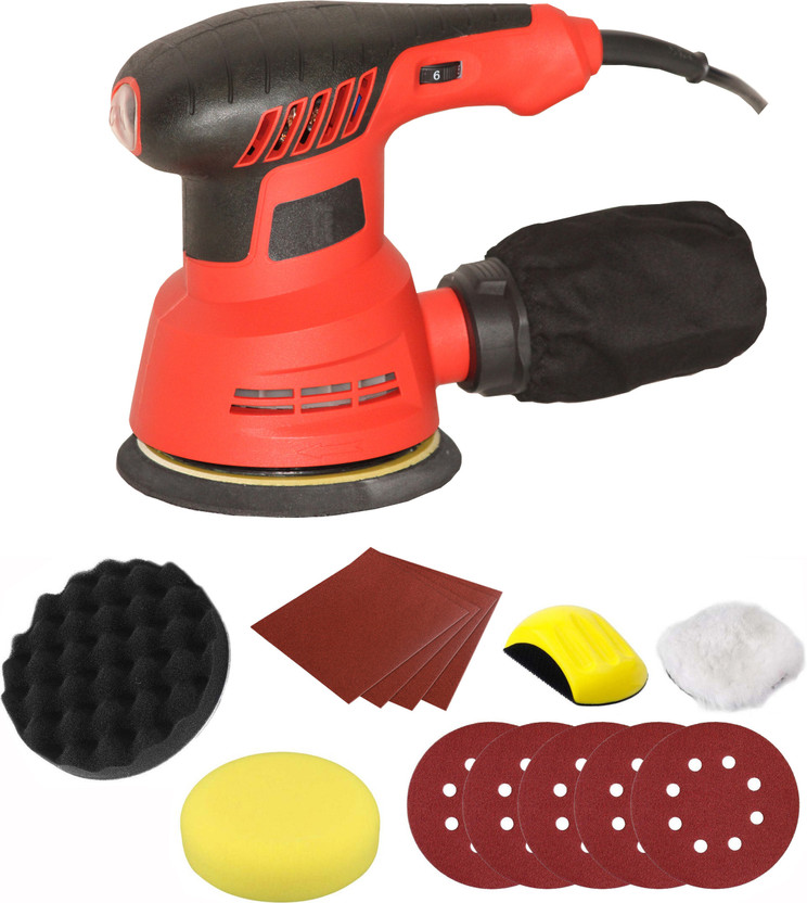 Digital Craft 5" Rotary Sander Machine,2 IN 1 Sponge Wheel,4 IN 1 Sanding Polishing Kit Wood Metal 125 inch Random Orbital Sander