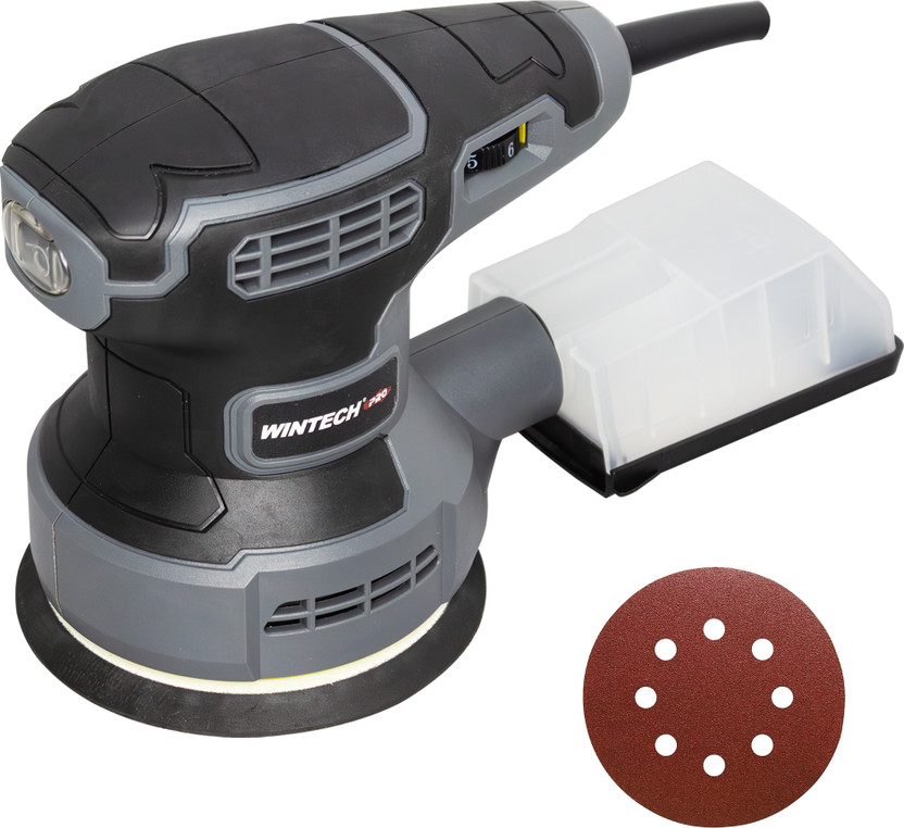 ZOKYO Electric Orbital Sander WT OS25-32, 300W, Copper Armature, 125mm Disc,12000 RPM, Variable Speed,Dust Collection,Corded Sanding Machine for Wood, Metal & Plastic, 4.92 inch Disc Sander