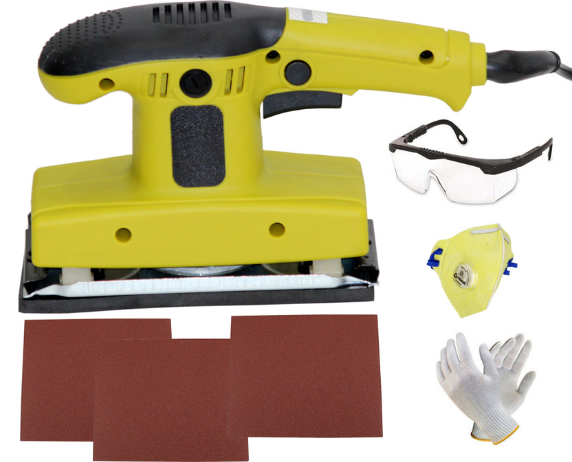 Digital Craft Electric Sander Machine Wood Orbital Sanding Polisher Furniture Metal Polishing Grinding Machine With Sandpapers 7.2 inch Random Orbital Sander